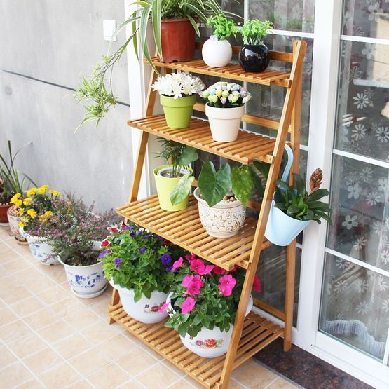 Practical Bamboo Flower Pot Frame