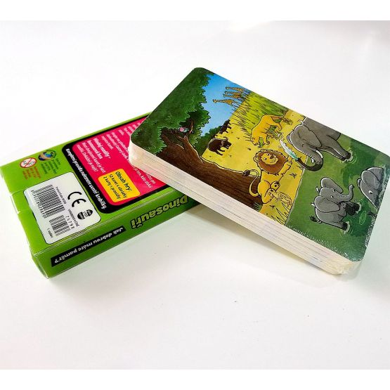 Custom high quality embossed color paper card game