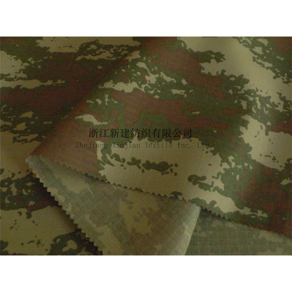 Polyester PU Coating Camouflage Fabric for Turkey