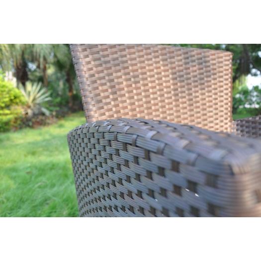 4 pcs brown color sofa aluminum rattan furniture
