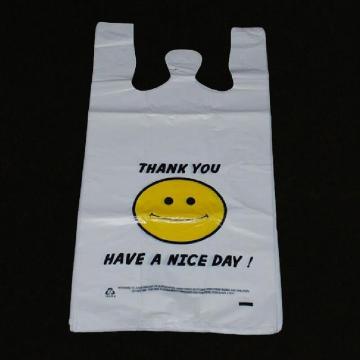 Plastic Thank You Printing Carrier Shopping Bag