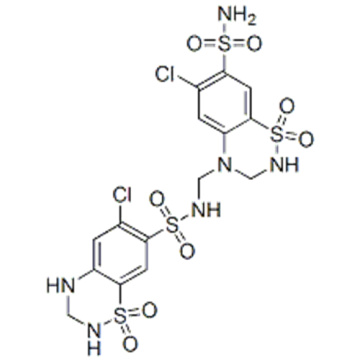 N-[[7-(Aminosulfonyl)-6-chloro-2,3-dihydro-1,1-dioxo-4H-1,2,4-benzothiadiazin-4-yl]methyl]-6-chloro-3,4-dihydro-2H-1,2,4-benzothiadiazine-7-sulfonamide 1,1-Dioxode CAS 402824-96-8