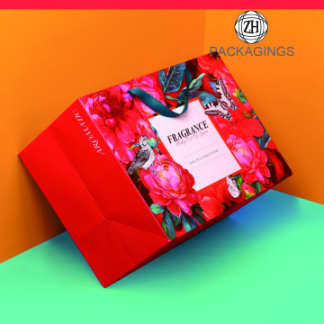 Cheap Ribbon Handles Gift Shopping Paper Bag