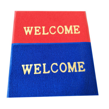 Welcome logo PVC coil  entrance mat