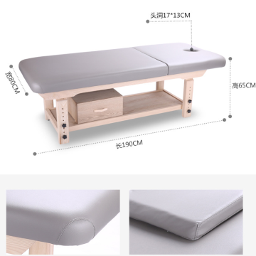 Beauty Spa Salon Adjustable Wooden Massage Table