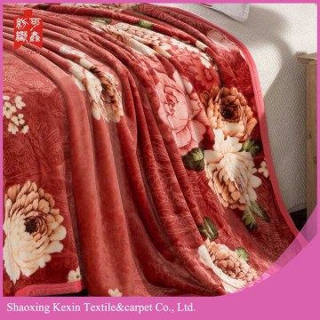 super warm  piping edge flannel fleece blanket
