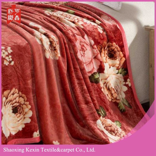 super warm  piping edge flannel fleece blanket