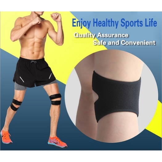 Breathable sports use patella cushion knee brace support