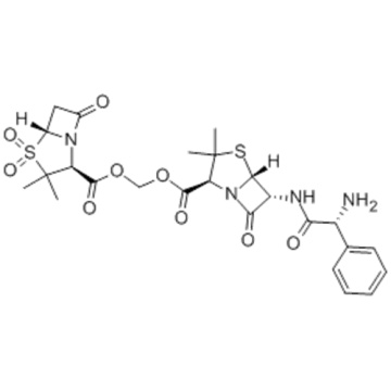 4-Thia-1-azabicyclo[3.2.0]heptane-2-carboxylicacid, 6-[[(2R)-2-amino-2-phenylacetyl]amino]-3,3-dimethyl-7-oxo-,[[[(2S,5R)-3,3-dimethyl-4,4-dioxido-7-oxo-4-thia-1-azabicyclo[3.2.0]hept-2-yl]carbonyl]oxy]methylester,( 57187709,2S,5R,6R)- CAS 76497-13-7