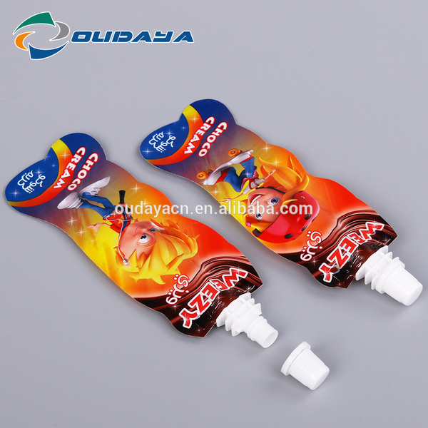 Food & Beverage Package Shaped Spout Juice Pouch