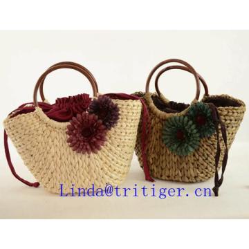 Summer Vintage Rattan Straw Knitted Bag Handbag