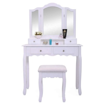 Wooden Girls Dressing Table Designs With mirror