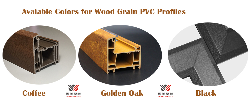Available Pvc Wood Grain Color