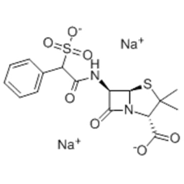 4-Thia-1-azabicyclo[3.2.0]heptane-2-carboxylicacid, 3,3-dimethyl-7-oxo-6-[(2-phenyl-2-sulfoacetyl)amino]-, sodium salt (1:2),( 57192066,2S,5R,6R)- CAS 28002-18-8