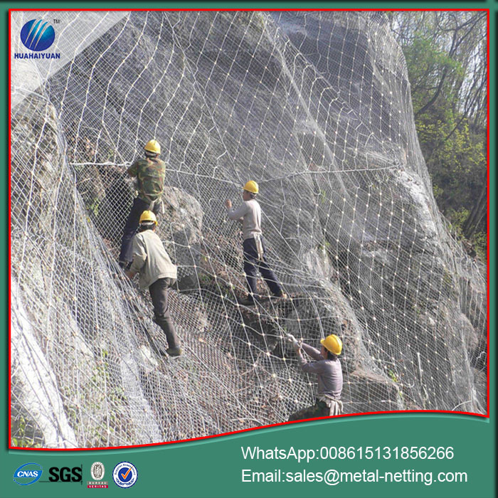 slope protection netting rock fall net mesh