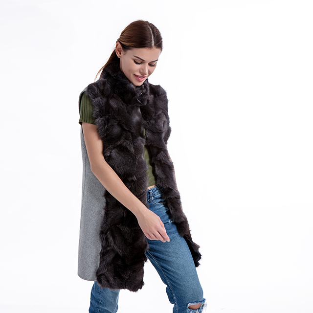 Fur Vest Coat