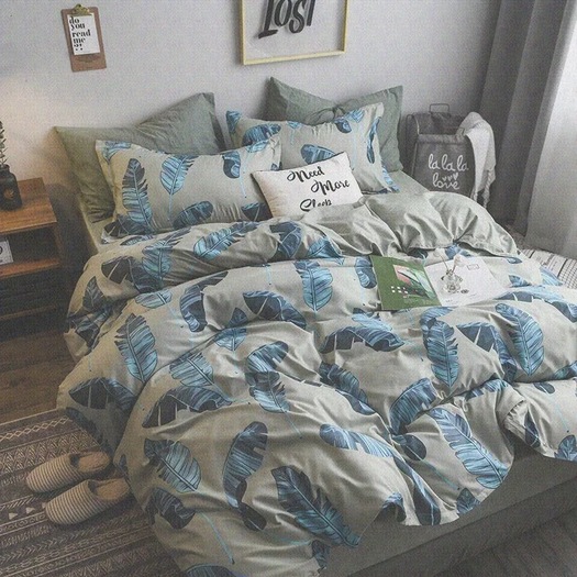 polyester and printed bedding set