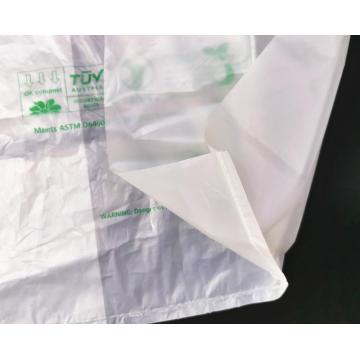 PLA 100% Biodegradable Compostable Supermarket Shopping Bags