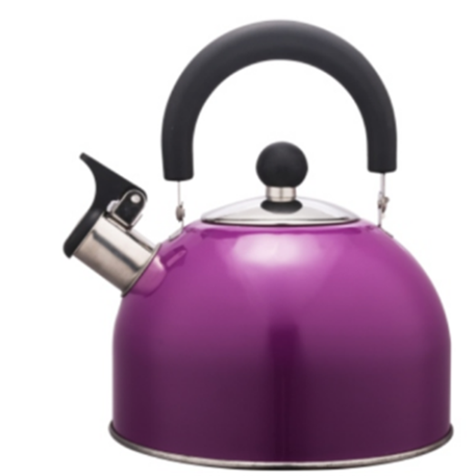 1.5L Stainless Steel color painting Teakettle purple color