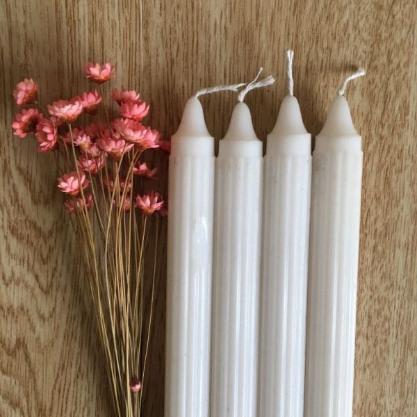 Chinese Supply White Plain Pillar Candles