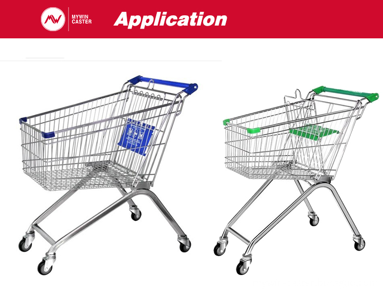 shopping cart caster with tpe wheels 