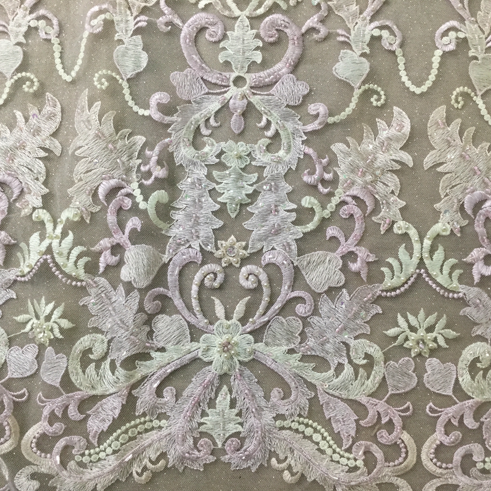 Wedding Bead Lace Fabric