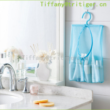 Hot Sale popular High Quality Bathroom Save Space Tub Shower Hanging Mesh Organizer colorful Hanging pockets organizer