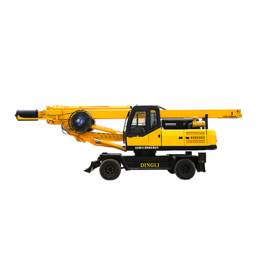 wheeled 20M mini pile driver for construction