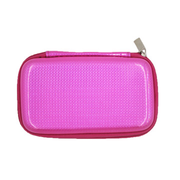 New design small hard bling leather cosmetic cases with custom logo
