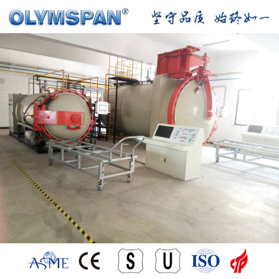 ASME standard small fiber glass part curing autoclave