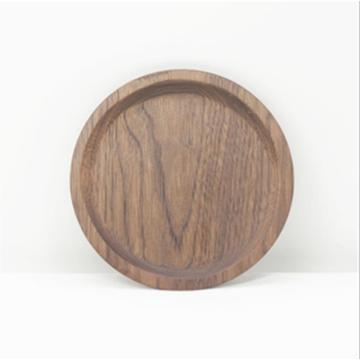 Wood Rectangular Serving Trays Medium Black Walnut plate