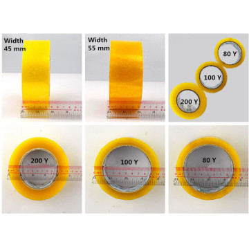 transparent plastic self adhesive tape