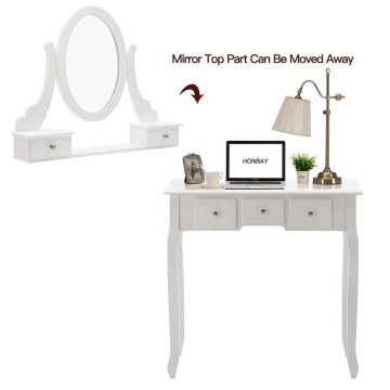 Luxury Wooden dressing table with mirror mdf