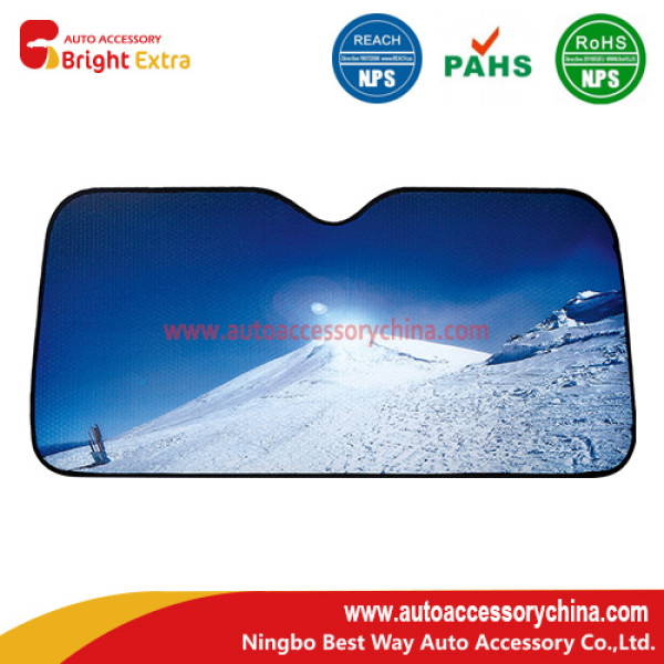 UV Cut Car Sun Shade - Snow Mountain