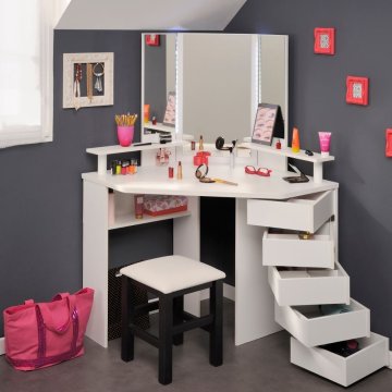 Corner Dressing Table with Lights and Mirror
Corner Dressing Table with Lights and Mirror