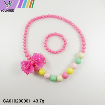 wholesale children's candy necklace bubble gum jewelry set
