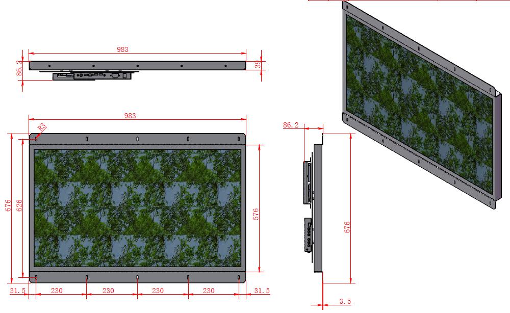 Large LCD Monitor