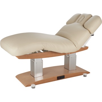 Wooden body massage table facial spa bed