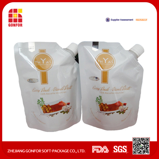 Chilli Sauce Packaging Spouted Stand Up Pouch