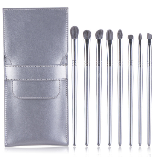 makeup brushes best quality silver handle Eye Cosmetics