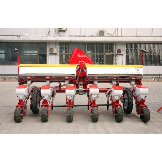 Agro air-suction precision 6 row seeders with fertilizer