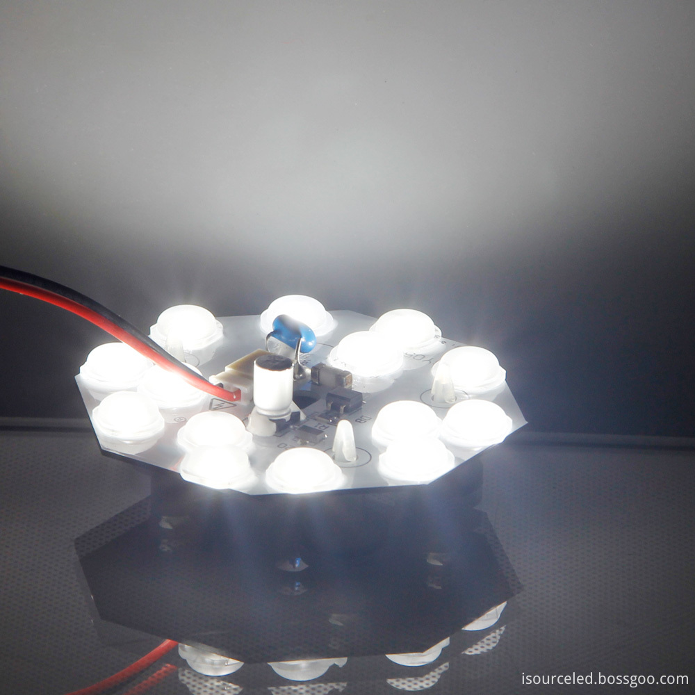 Lighting Chart of Smd 2835 CCT 536lm 5W AC COB Module