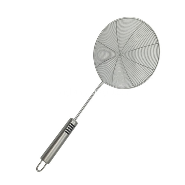 Stainless Steel Skimmer Strainer With Long Handle 2