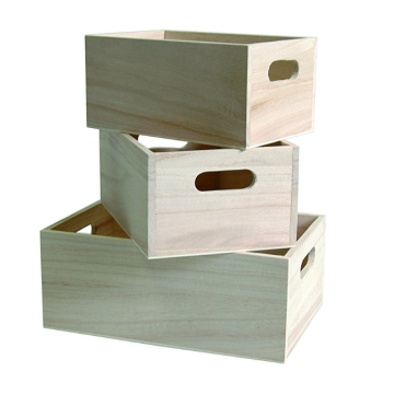 3 Wooden Nested Boxes