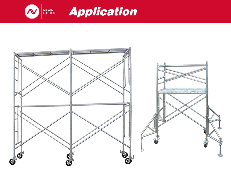 Round Stem Scaffolding Castor with PU