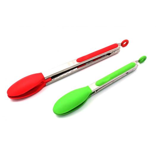 silicone serving food tongs