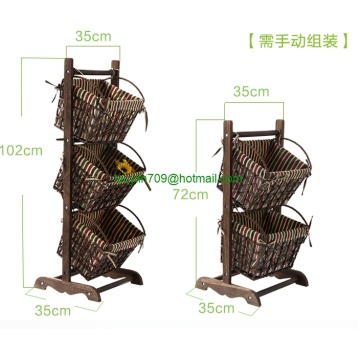 Zakka pastoral style solid wood furniture - Chlorophytum - Basket - book rack - press frame