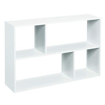 Off-set Mini Organizer White Wooden Corner Wall Mount Shef Cube Wall Shelf