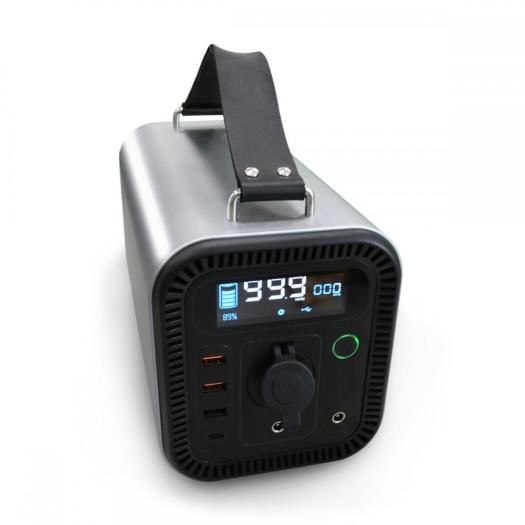 Portable power station with LCD display