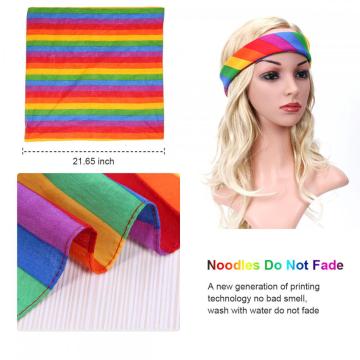 Rainbow Sports Headband Bandana For Women Men